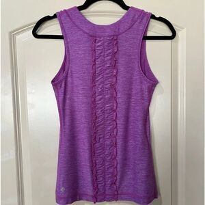 LULULEMON Berry Dash Ruffle Back Tank Top Women’s Size 4